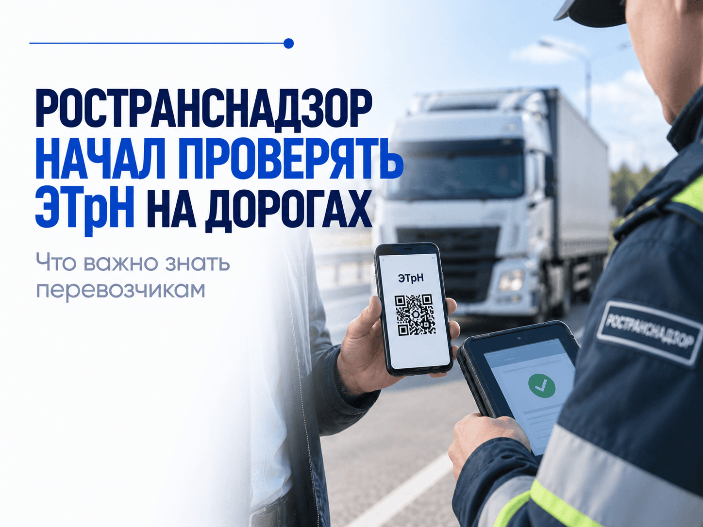 Ространснадзор начал проверять ЭТрН: как проходит контроль на дорогах