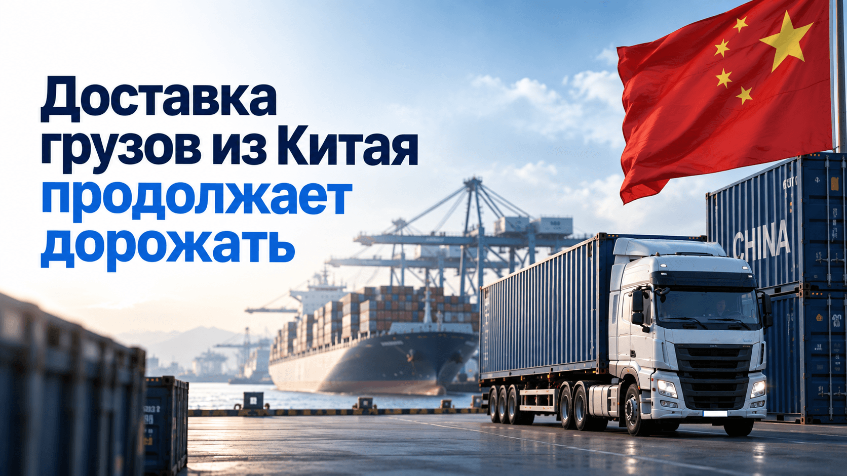 Доставка грузов из Китая дорожает: что происходит со ставками и сроками