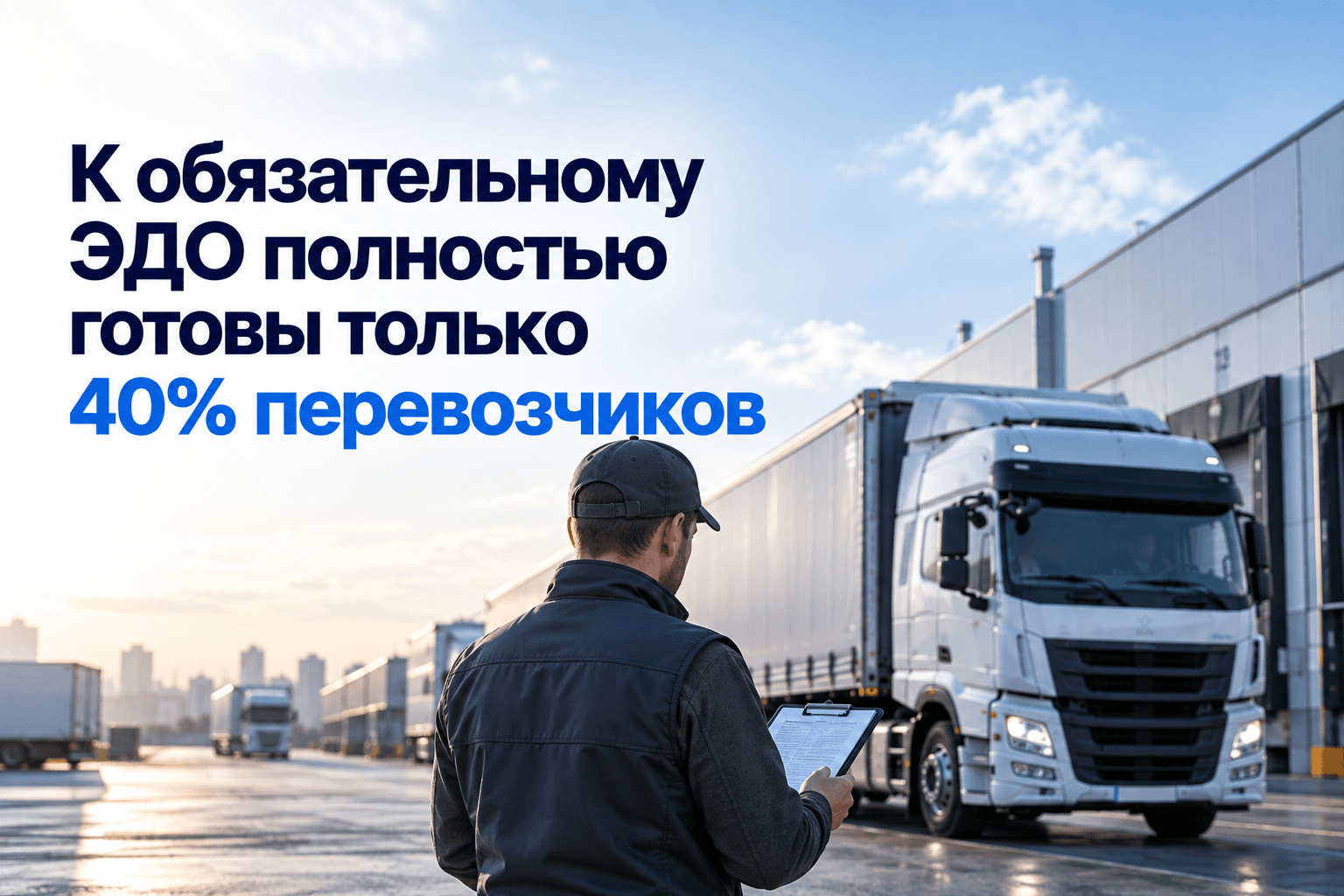 К обязательному ЭДО полностью готовы только 40% перевозчиков