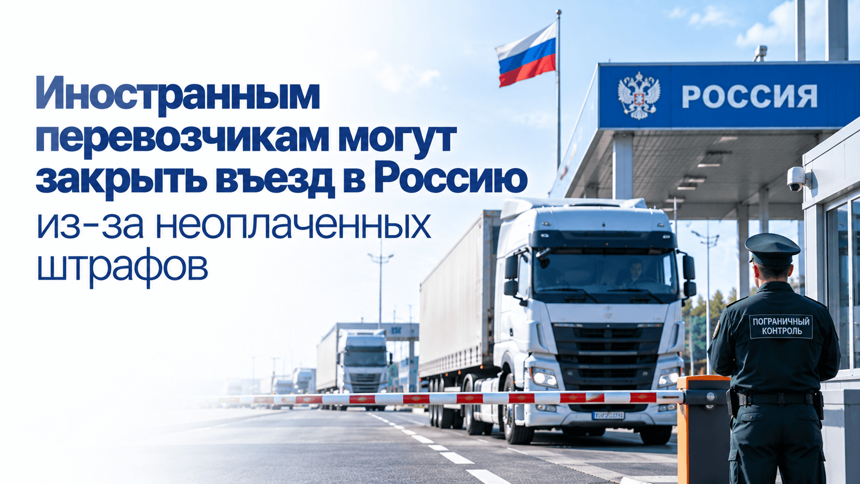 Иностранным перевозчикам могут закрыть въезд в Россию из-за неоплаченных штрафов