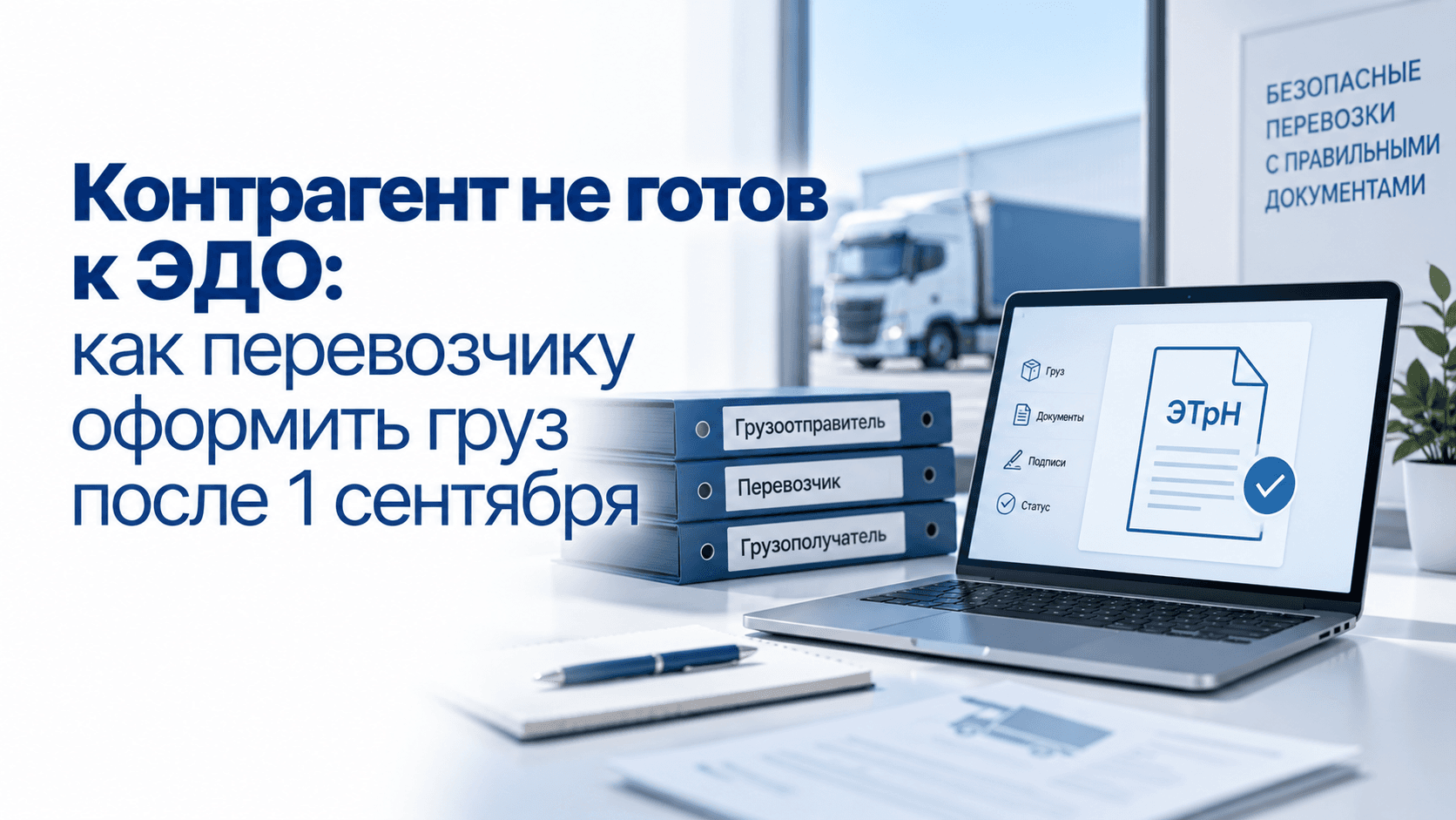 Контрагент не готов к ЭДО: как перевозчику оформить груз после 1 сентября