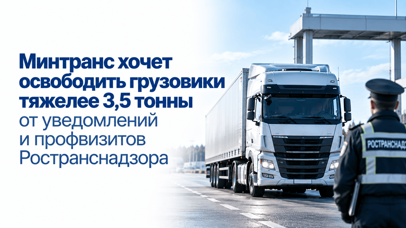 Минтранс предлагает сократить обязательные процедуры Ространснадзора для тяжелых грузовиков