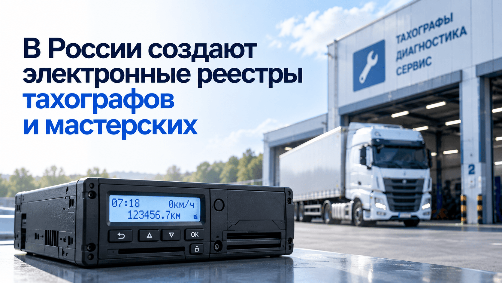 В России создают электронные реестры тахографов и мастерских