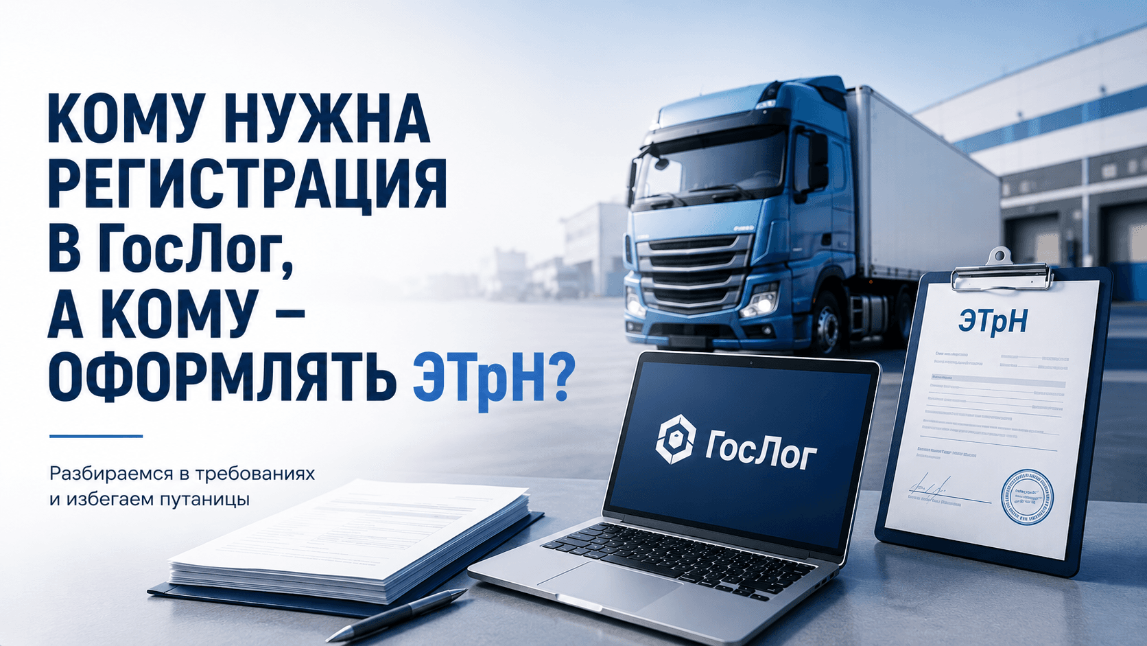 Кому нужно регистрироваться в ГосЛог, а кому — оформлять ЭТрН?